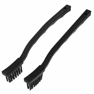 

2 шт черный пластик Нескользящая ручка ESD проводящая щетка PCB очиститель 6,5"