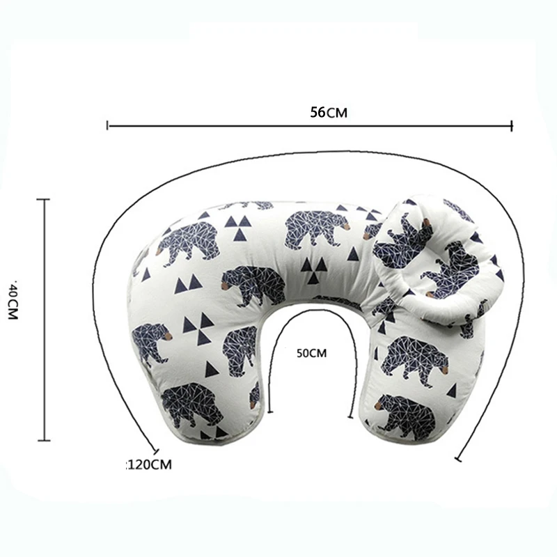 

2Pcs/Set Baby Nursing Cotton Pillows Maternity Breastfeeding Pillow Infant Bedding Cuddle U-Shaped Newborn Feeding Waist Cushion