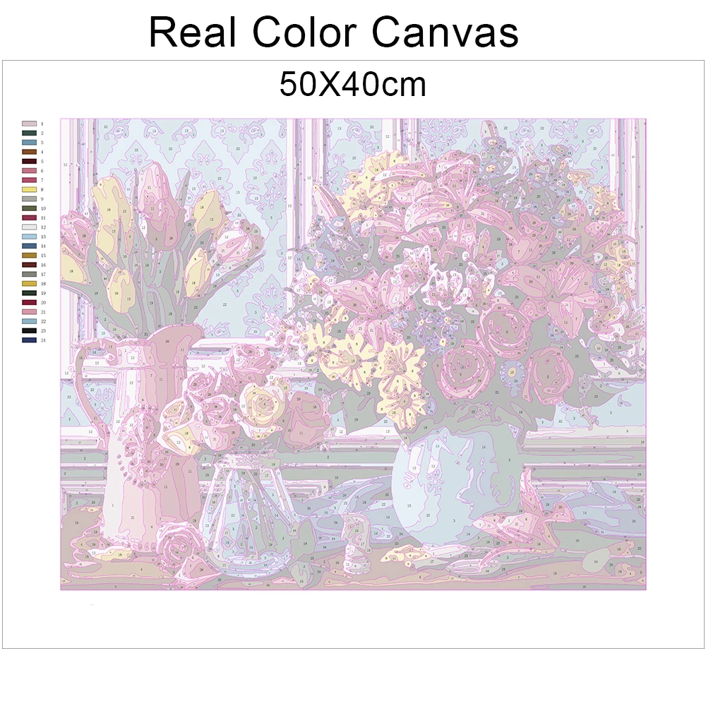 Набор для рисования по номерам HUACAN комплекты украшение дома | Дом и сад