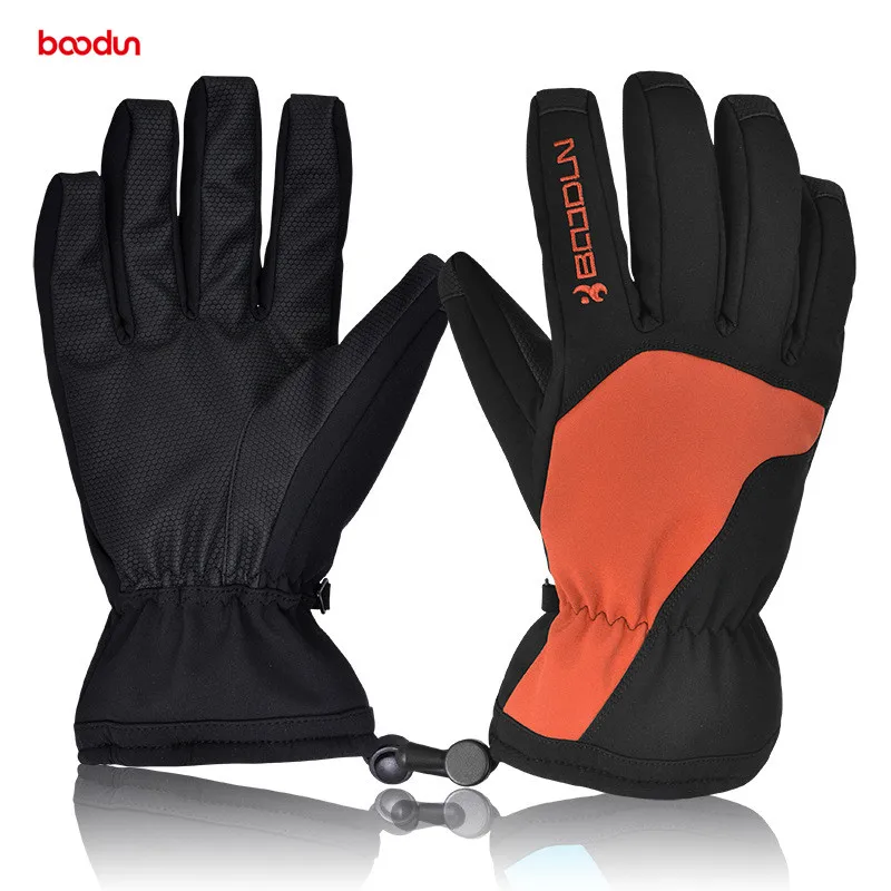 

Зимние перчатки BOODUN для мужчин и женщин, теплые флисовые водонепроницаемые перчатки для снега, лыжного спорта, лыжного спорта, мотоцикла, сн...