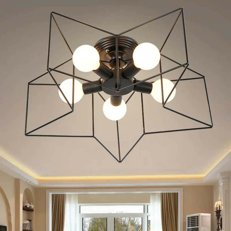 

Потолочные светильники в американском стиле, с пятиконечной звездой