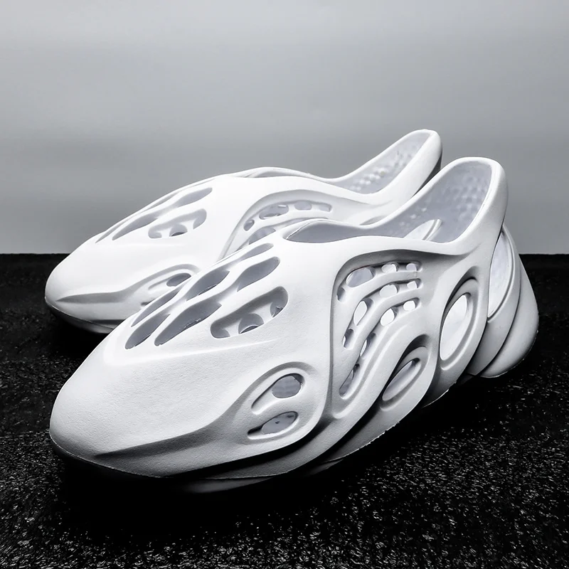 

Summer Casual Shoes Men Sandals Soft Mesh Couple Beach Slippers Men Swimming Sandal Foam Runners Comfort Flip-Flops Slipper