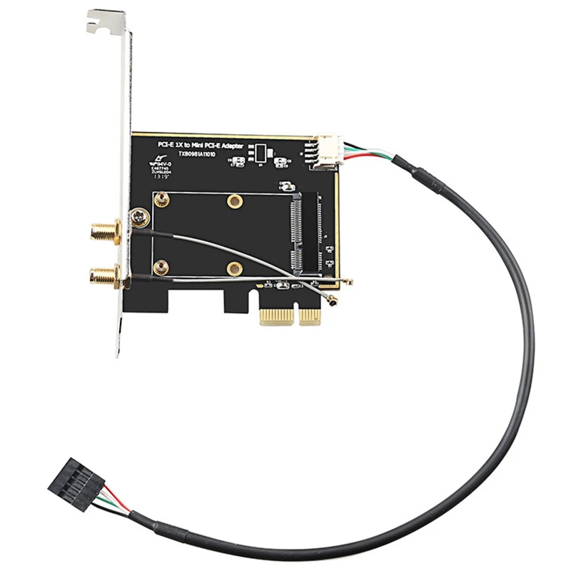 Мини PCIE Настольный Wifi адаптер PCI-E X1 беспроводной WiFi сетевой конвертер карта