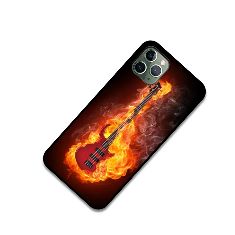 Крутой гитарный чехол для телефона iphone 12 pro max 11 фотокамеры мгновенного действия 8