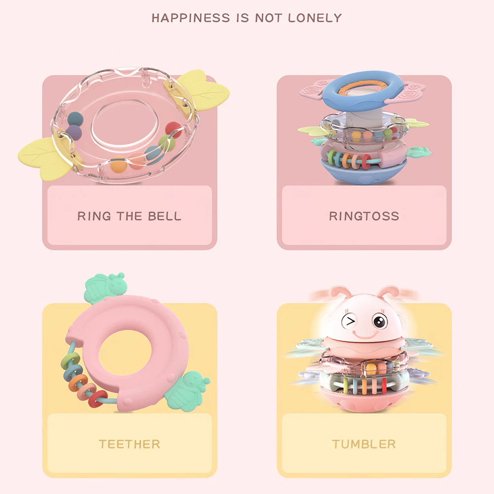 

Baby Toys Tumbler For Newborn 0 12 24 Month Music Teether Rattle Kids Sorting Stacking Game For Xmas Gift 1 To 2 Years