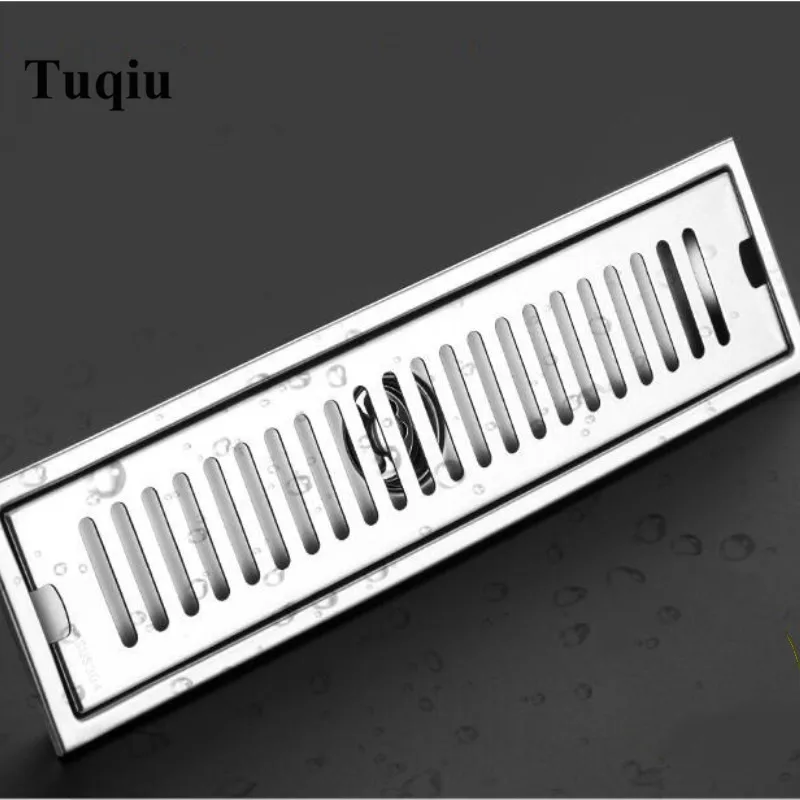 

304 stainless steel bathroom shower floor long drainage square shower large floor drains shower drain cover roof drain