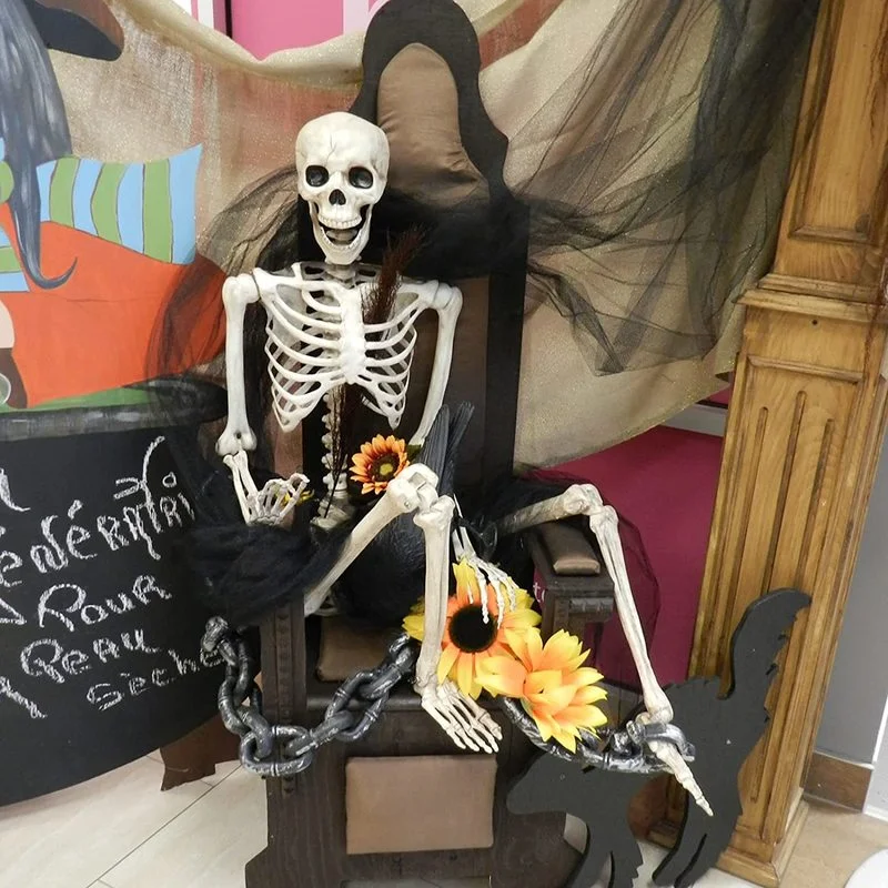 Пластиковый скелет для Хэллоуина 90 см человека анатомическая модель скелета