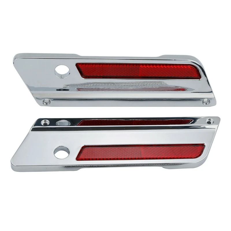 Мотоцикл мото седельная сумка крышки с защелкой отражатель для Harley Touring Street Electra