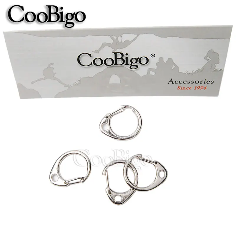 Круглые серебряные застежки карабины зажимы для крючков металлическая цепочка
