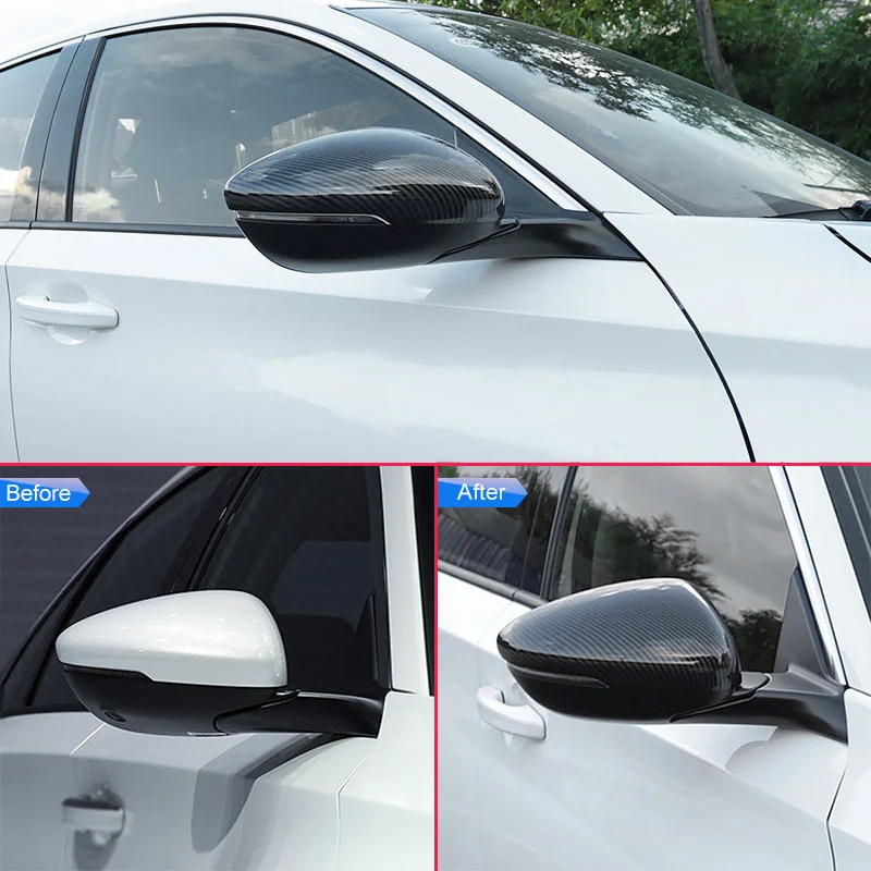 Накладка на внешнее зеркало заднего вида из углеродного волокна для Honda New Accord Hybrid