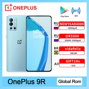 original global rom oneplus 9r 5g smartphone 9 r snapdragon 870 8gb 128gb 6 55 120hz amoled screen 65w warp mobile phone free global shipping