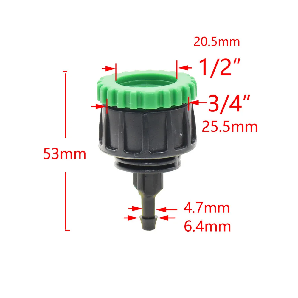 Садовый шланг 1/4 &quotдо 1/2&quot 3/4 &quotЖенский 1/2 Way кран Y разъем для полива и орошения 4/7