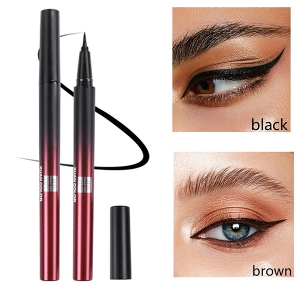 

Профессиональная водостойкая жидкая подводка для глаз быстросохнущая черная коричневая красота в стиле кошки долгостойкая подводка для г...