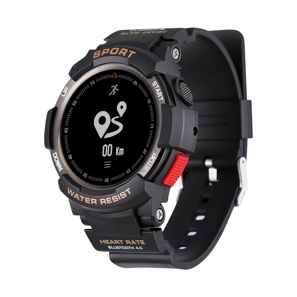 

F6 Men Smart Watch Running Calories Tracker Bluetooth Sleep Monitor Heart Rate Sport Outdoor Sedentary Reminder Alarm Clock