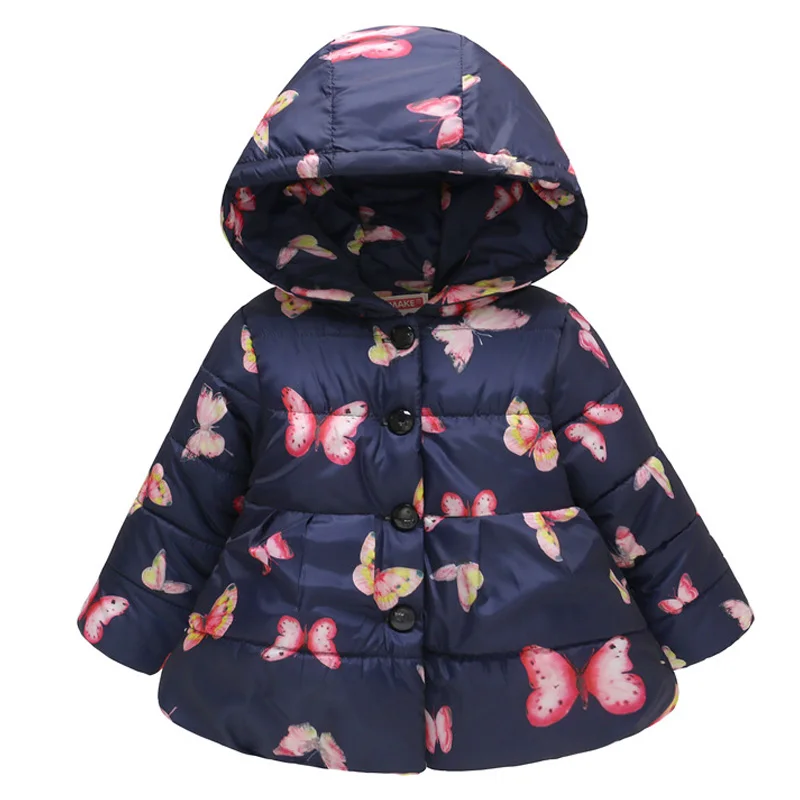 Детская одежда хлопковая куртка средней длины зимнее теплое плотное пальто с