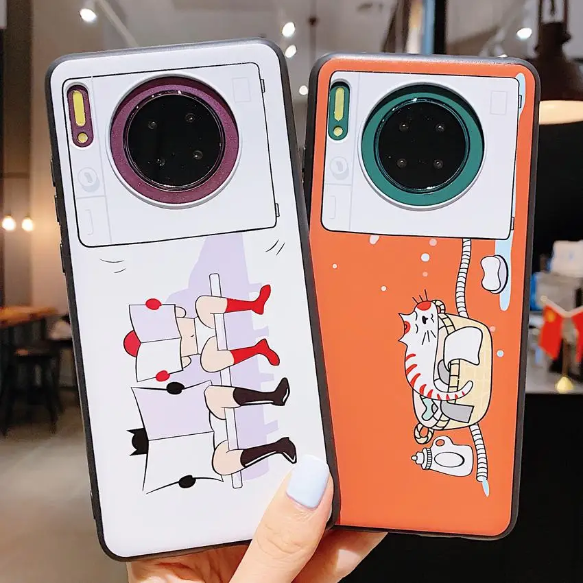 Easybyz для Huawei Mate30 Mate 30 Pro Чехол из ТПУ с мультяшным принтом стиральной машины чехол