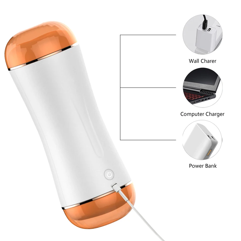 Fox Pressure Massage Vagina Electric Dual Channel Masturbation Cup Glans Stimulate Massager Sex Toys Adult Products For Men | Красота и