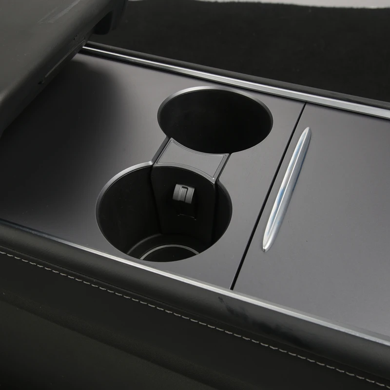 

Cup Holder Insert, for Tesla Model 3 Y 2021 Center Console Cup Holder Limiter Water Cup Slot Slip Limit Clip