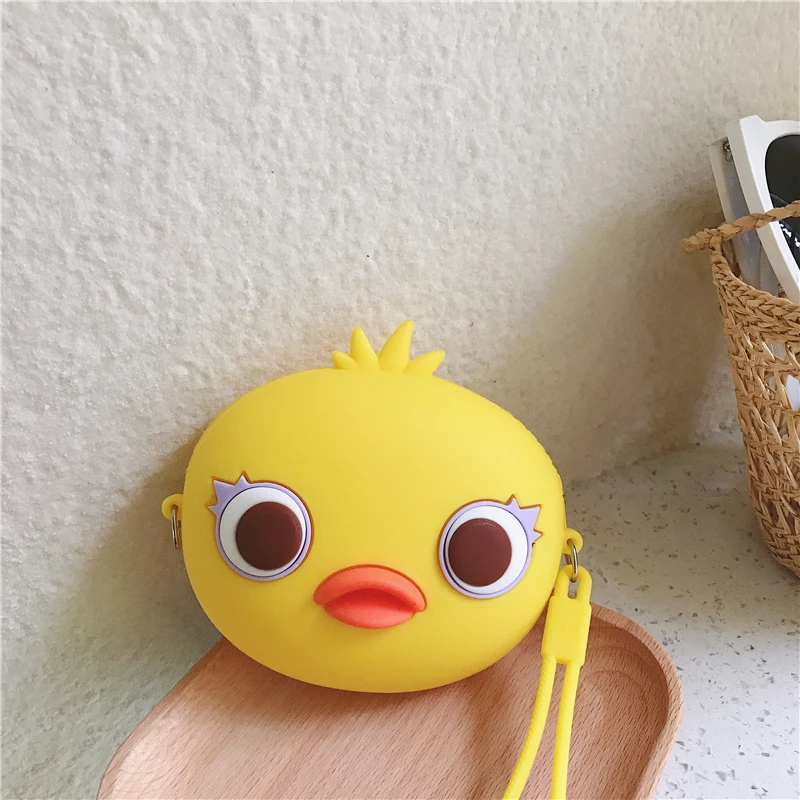 Модная силиконовая Миниатюрная сумка Кроссбоди с мультипликационным рисунком