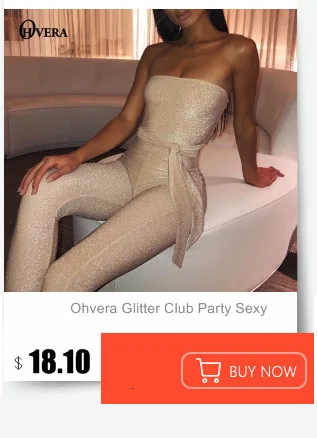 Ohvera Спагетти ремень Bodycon Комбинезоны для женщин сексуальный комбинезон с открытой спиной женский элегантный комбинезон