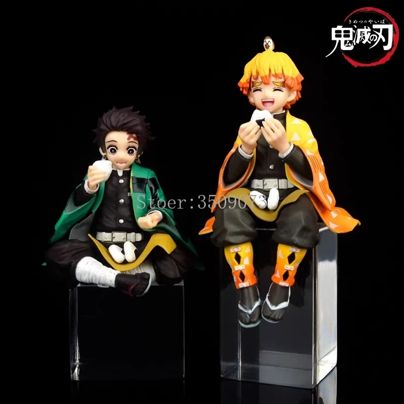 14cm Demon Slayer Anime Figure Hashibira Inosuke Action Kimetsu no Yaiba Kamado Tanjirou Premium Chokonose Figurine Toys | Игрушки и