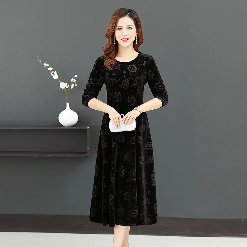 Robe à manches longues au-dessus du genou pour femme, tenue de bureau, style coréen, gaine régulière, nouvelle collection printemps automne