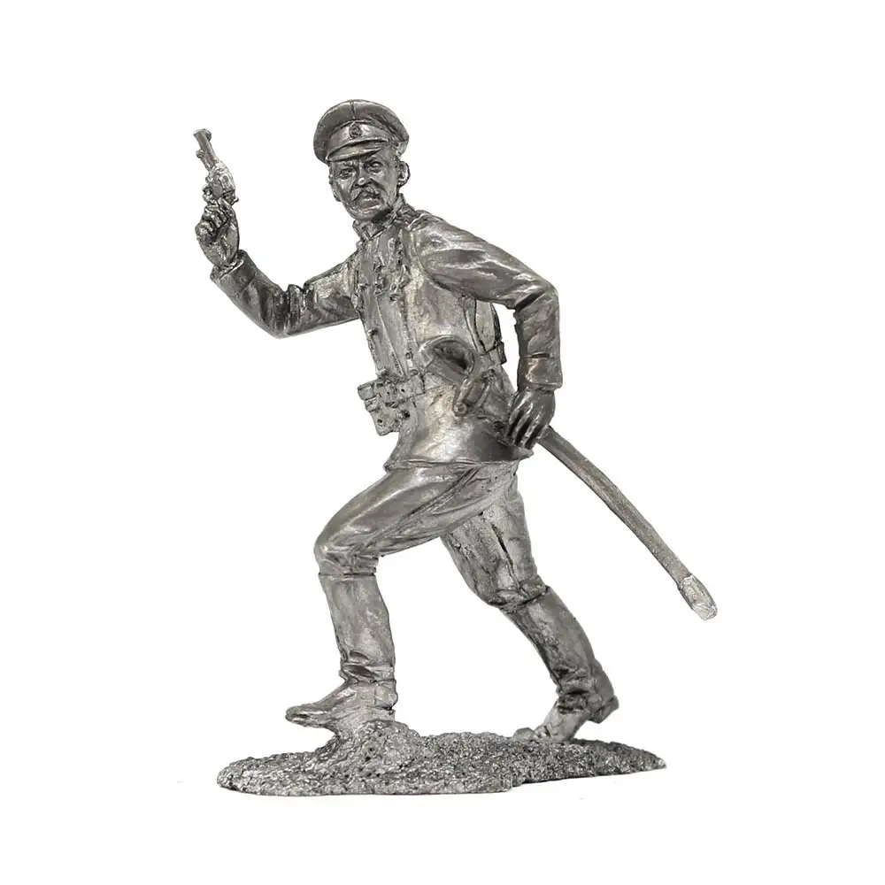Подполковник пехотного полка Россия 1914 год - оловянный солдатик фигурка 54 мм P268