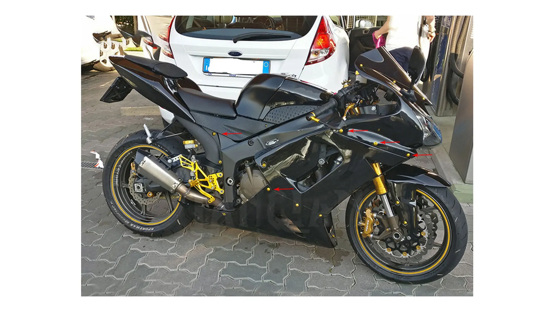 182 шт. набор болтов для обтекателя кузова мотоцикла для YAMAHA raptor 350 660 700 rd 350 road star sr250 стартер tdm 850 900 tmax 530