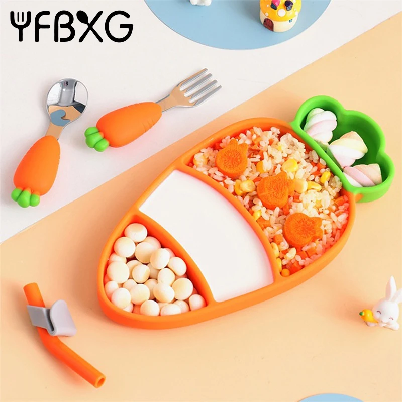 4 шт. Антибликовая посуда в виде моркови|Столовые сервизы| |