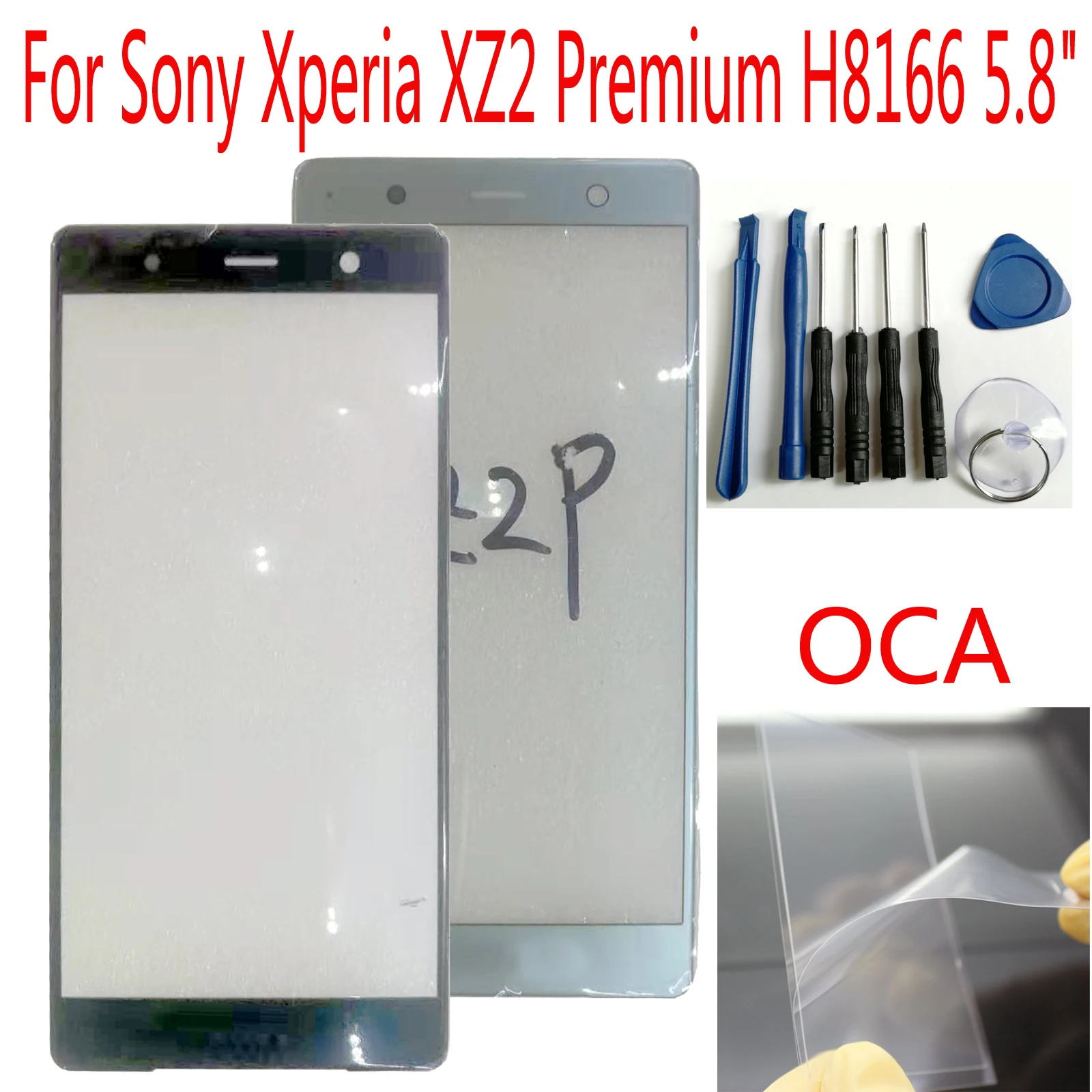 

Shyueda 100% Новинка 5,8 "для Sony Xperia XZ2 Premium H8166 внешний фронтальный экран стекло Замена объектива