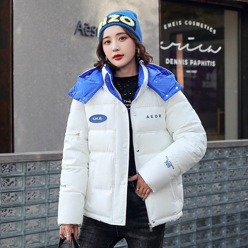 

Chaqueta mujer 2022 new Women Winter Jacket Short Warm Parkas Female Autumn New Thickening Coat Cotton Padded Hooded Jacket