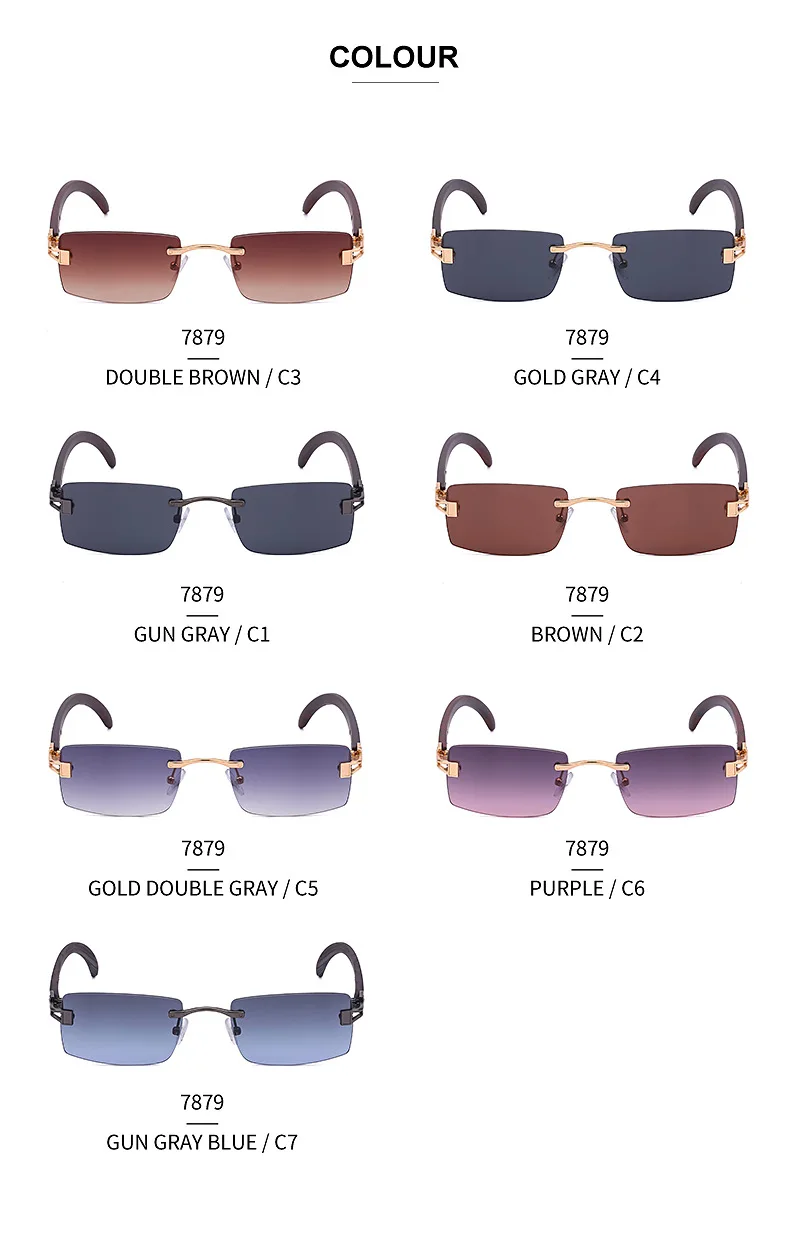 Солнцезащитные очки без оправы для мужчин и женщин роскошные модные брендовые