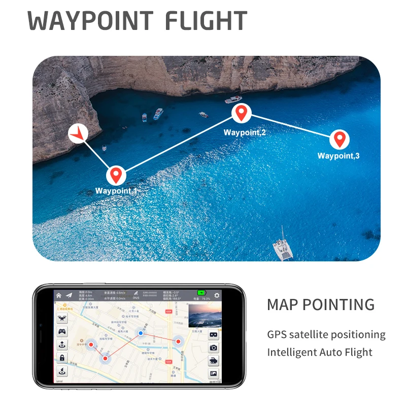 

Profissional GPS FPV Drone 4k WiFi RC Dron 20 mins Flight Time Lost Control Reture Selfie Quadcopter With Camera HD Drone