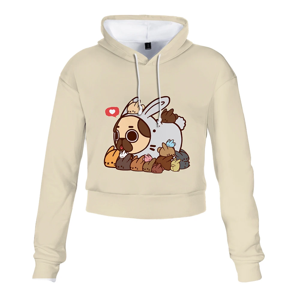 Женские толстовки с забавным 3D принтом топ милым Мопсом 2019 новая модная забавная