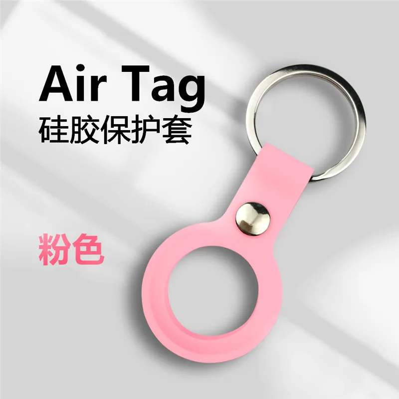 

Case For Apple Airtags Silicone Protective Sleeve For Apple Locator Tracker Anti-lost Device Keychain Cover Case Air Tag 2021