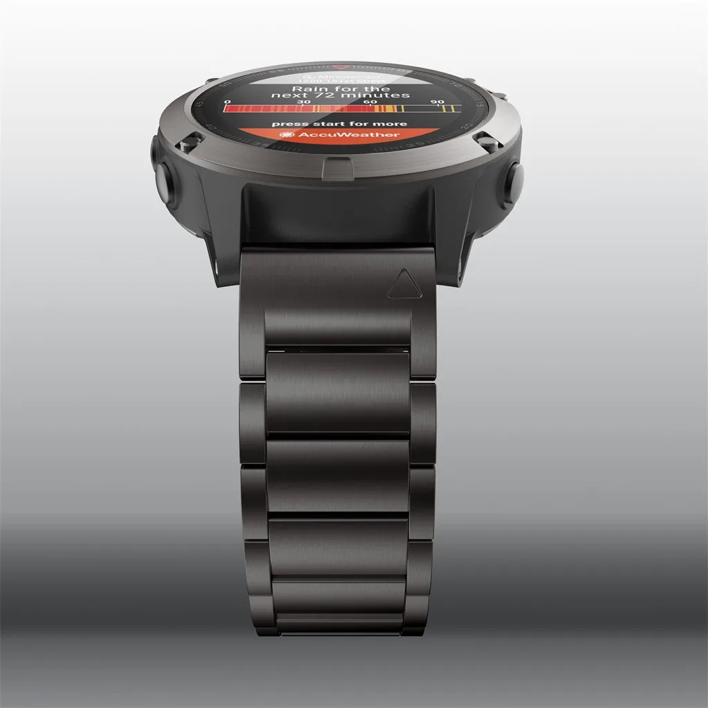 Для Garmin Forerunner 935 945/fenix 5/5 plusTitanium сплав ремешок для часов Браслет замена Смарт-часы аксессуары#101