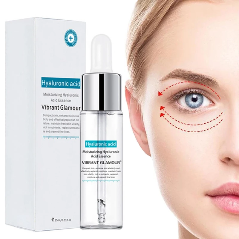 

Eye Serum Remove Dark Circles Oil Control Moisturizing Nourish Whitening Relieve Fatigue Hyaluronic Acid Repair Skin Care 15ml