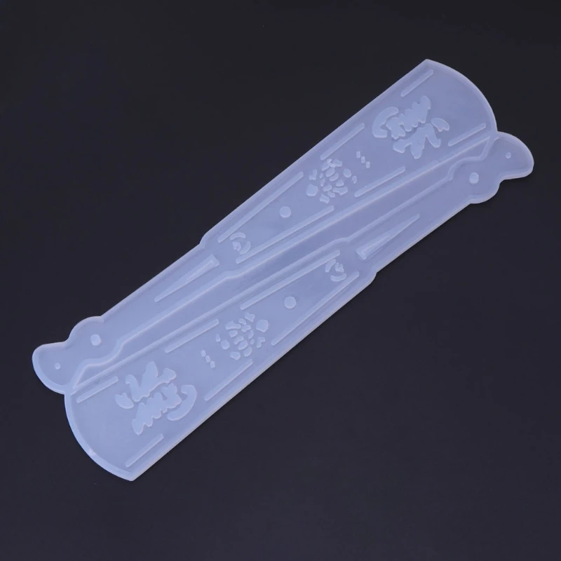 

Silicone Mold DIY Fan Bookmark Making Crafts Scrapbooking Decorative Epoxy Resin