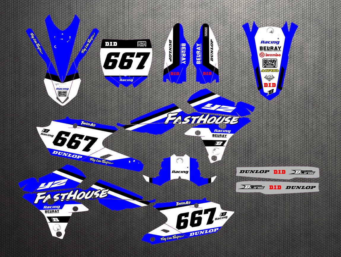 Наклейки для мотокросса 3 м графические фоны Yamaha WRF250 WR250F 2015 2016 2017 2018 2019 250 WRF 2019-2015 |