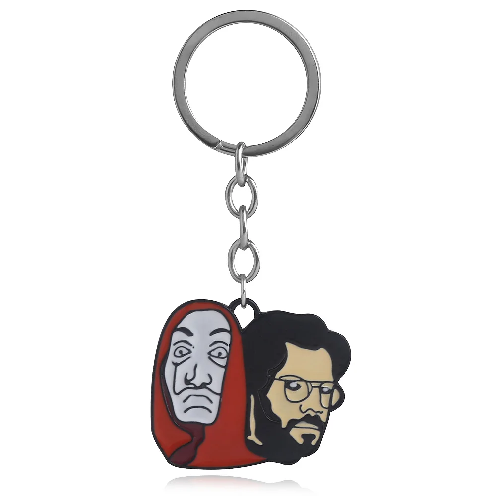 La Casa De Papel маска брелок деньги Heist House of Paper Сальвадор Дали на ключи для Для женщин
