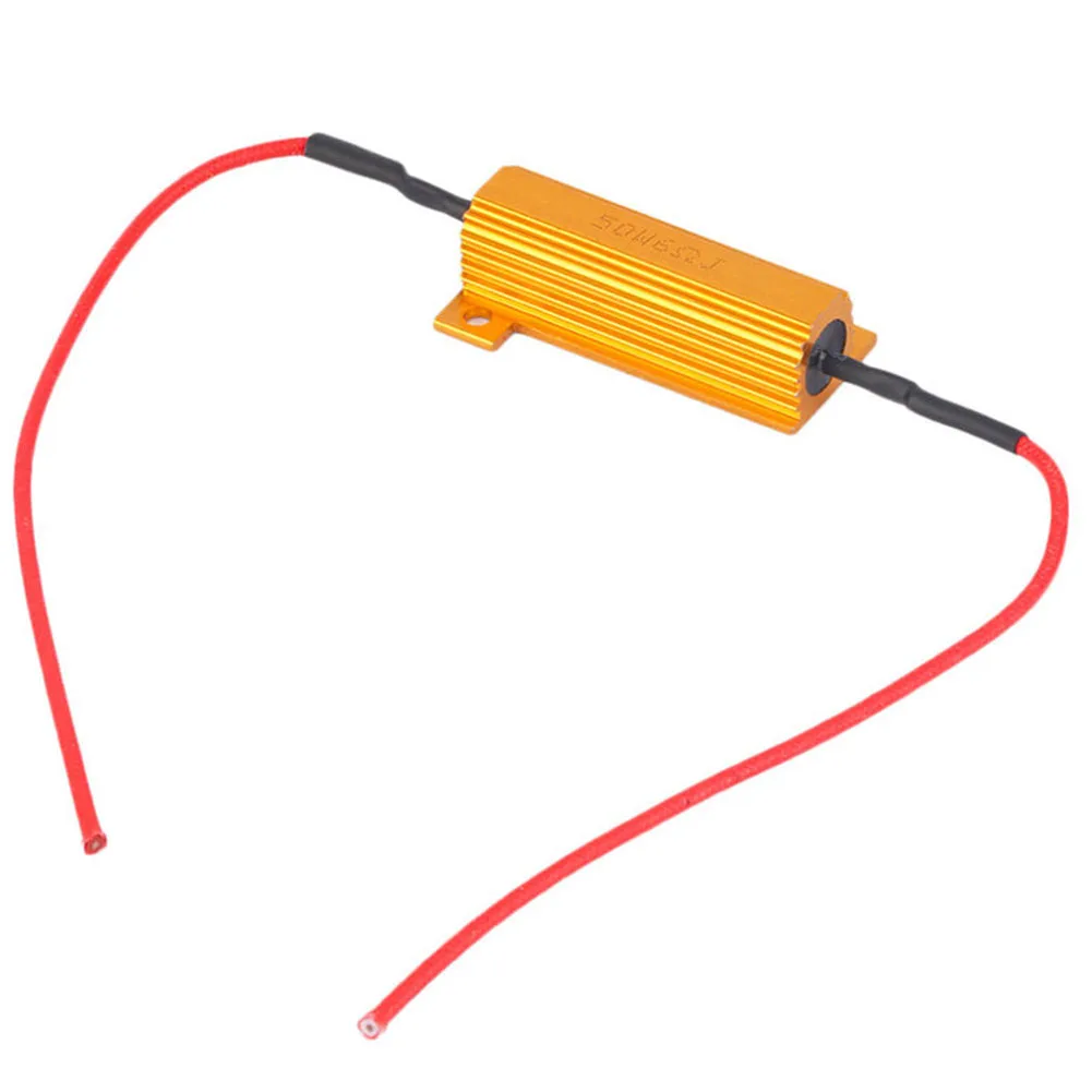 

4 Pcs 50W 6ohm Blink Turn Signal Light Indicator Error Flash Rate Controllers Load Resistor