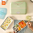 Портативный Электрический Ланч-бокс Xiaomi Liren для приготовления пищи, многофункциональный штепсельный Электрический Разогреватель для приготовления пищи, большая емкость, двухслойный