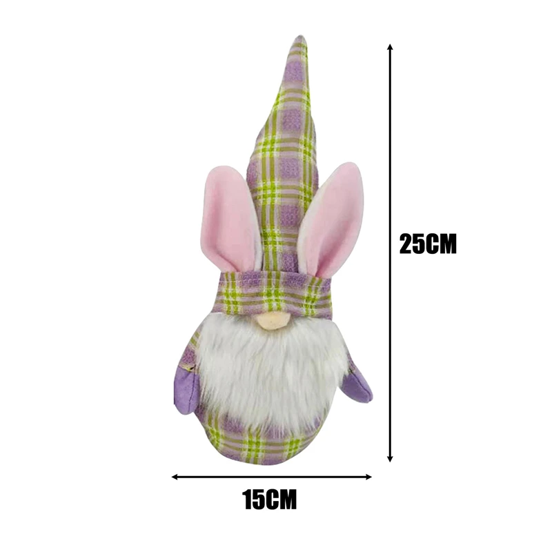 

2PCS Easter Bunny Gnomes Gifts Easter Plush Faceless Doll Home Party Decorations Cartoon Doll DIY Present Kids Toys J60