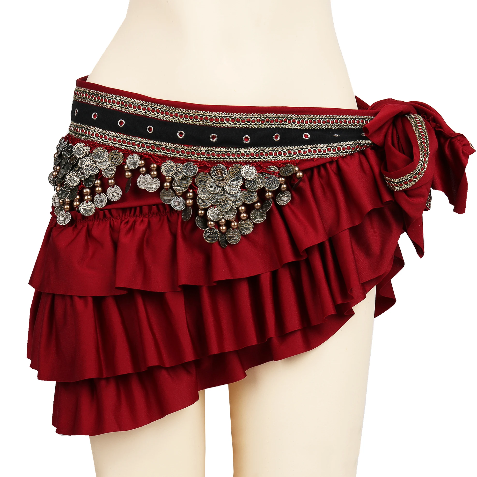 Племенные Костюмы для танца живота одежда Gypsy костюм аксессуары накидка с