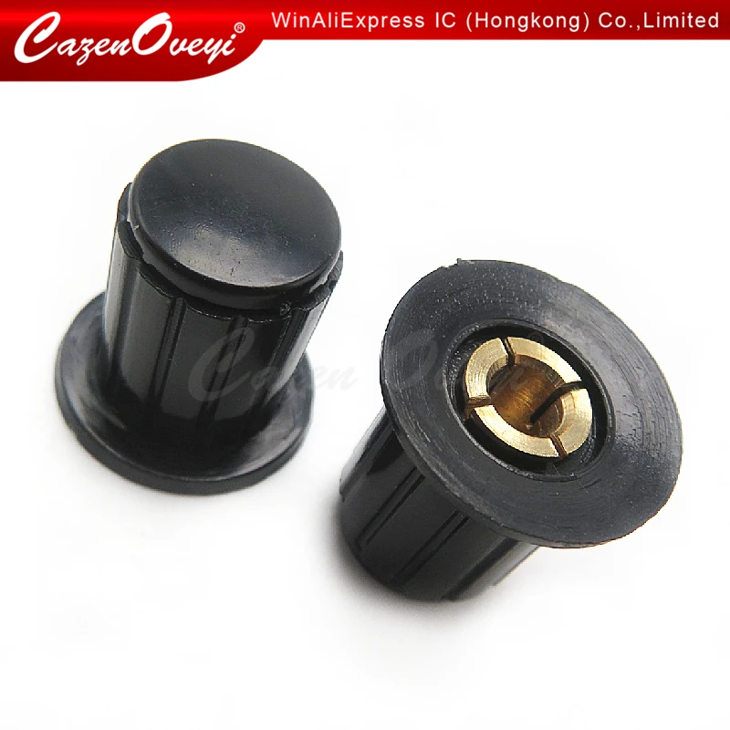 

5pcs/lot WXD3-13 black knob button cap is suitable for high quality WXD3-13-2W turn around special potentiometer knob KYP16-16-4