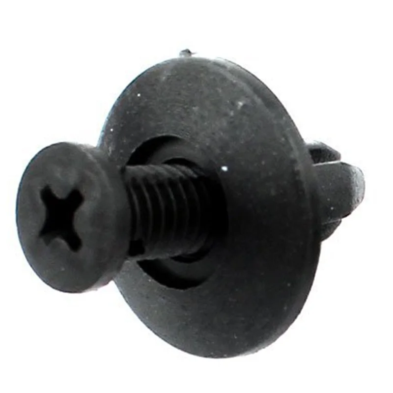 

Auto 8 mm hole plastic rivet bumper mounting clip x 100 black 3