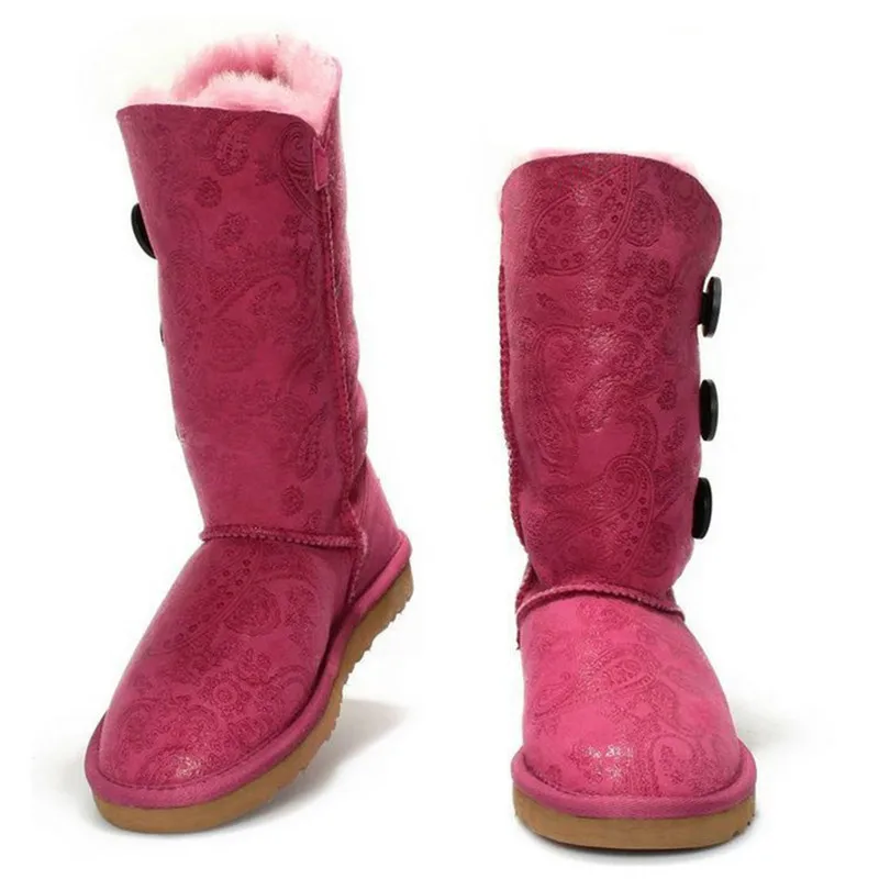 Длинные зимние ботинки женские высокие 100% натуральная овечья кожа обувь на