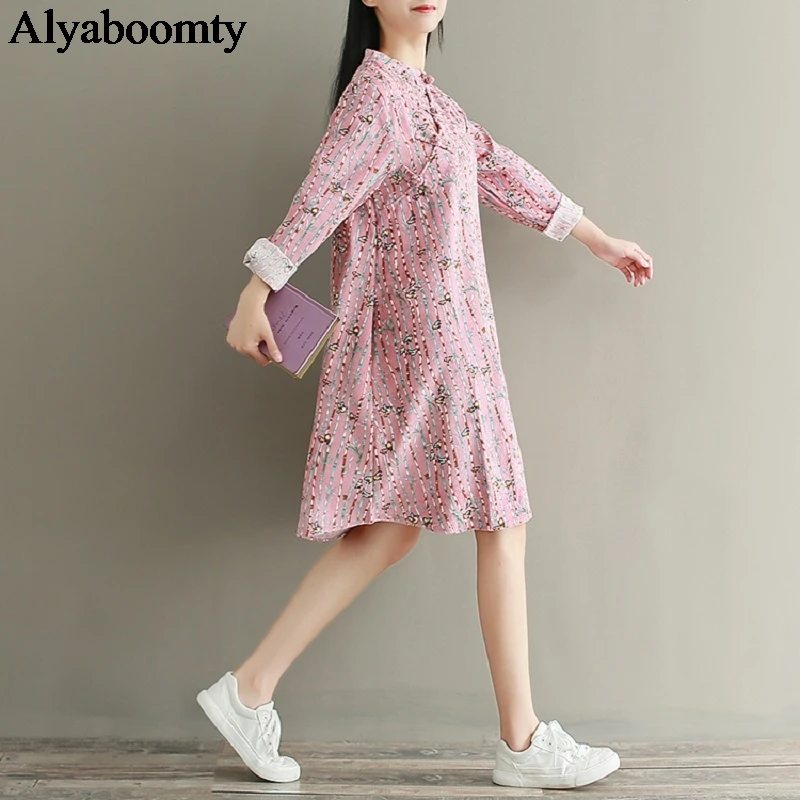 Винтажное женское платье весна осень традиционная одежда китайского стиля