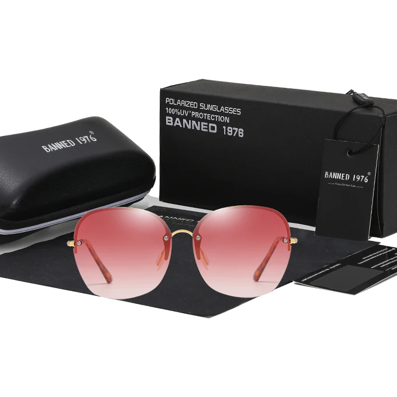 Женские солнцезащитные очки с поляризационными стеклами винтажные брендовые