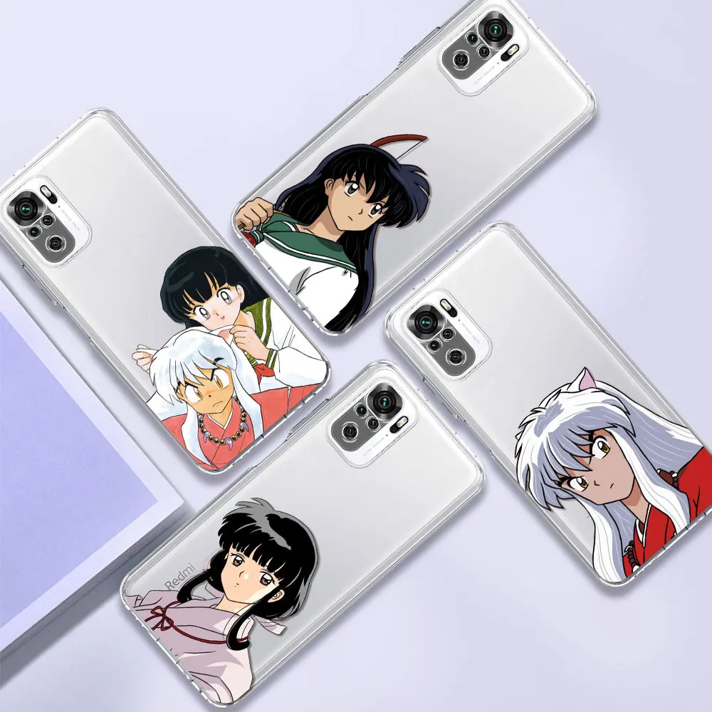 

Clear TUP Case for Xiaomi Redmi Note 9S 8 10 9 Pro 8T 7 10S Soft Phone Coques 7A 8A Shell Cover Funda Hot Anime Japan Inuyasha